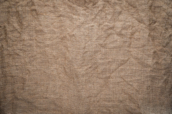 Crumpled brown linen