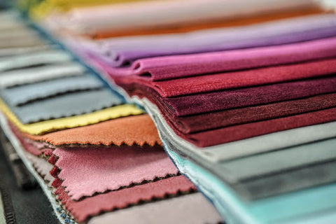 Variety of fabrics and colour