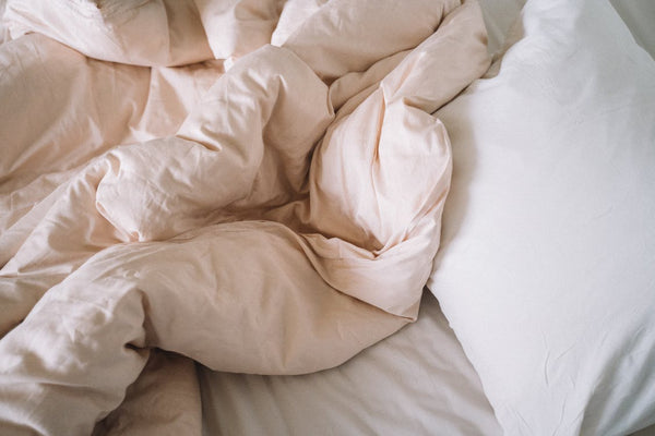 Duvet comforter on a bed