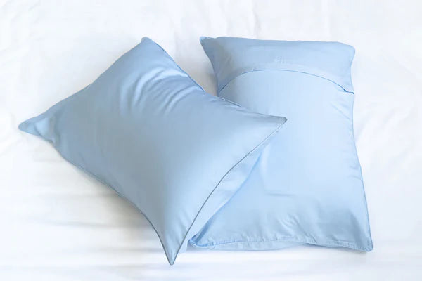 Featuring Weavve’s Signature TENCEL™ Pillow Case Pair in Sky Blue