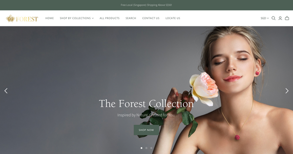 Weavve Home Forest Jewelry Site