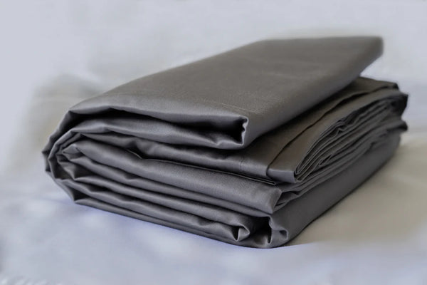 Weavve's Cotton Flat Sheet in Persian Grey