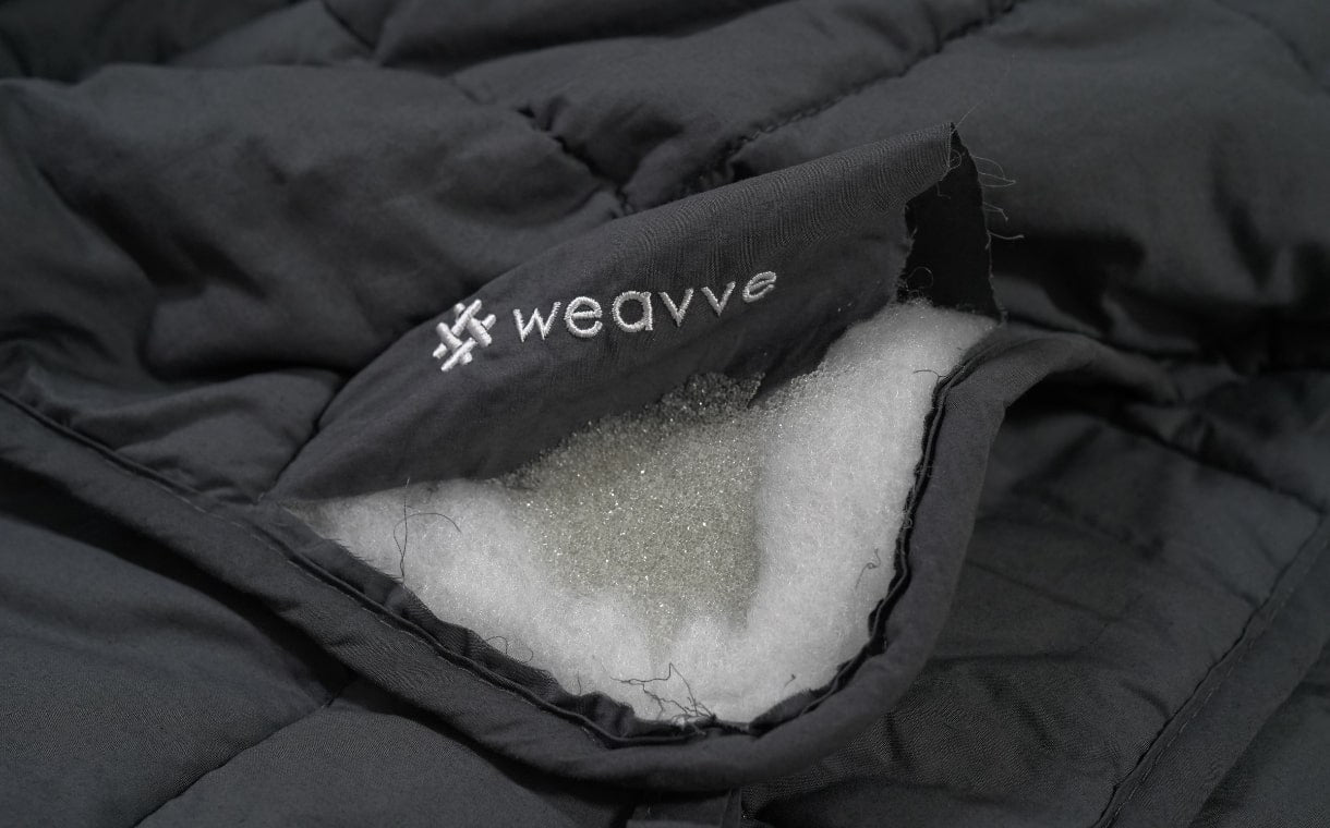 hypoallergenic poly-fill of Weavve's weighted blanket
