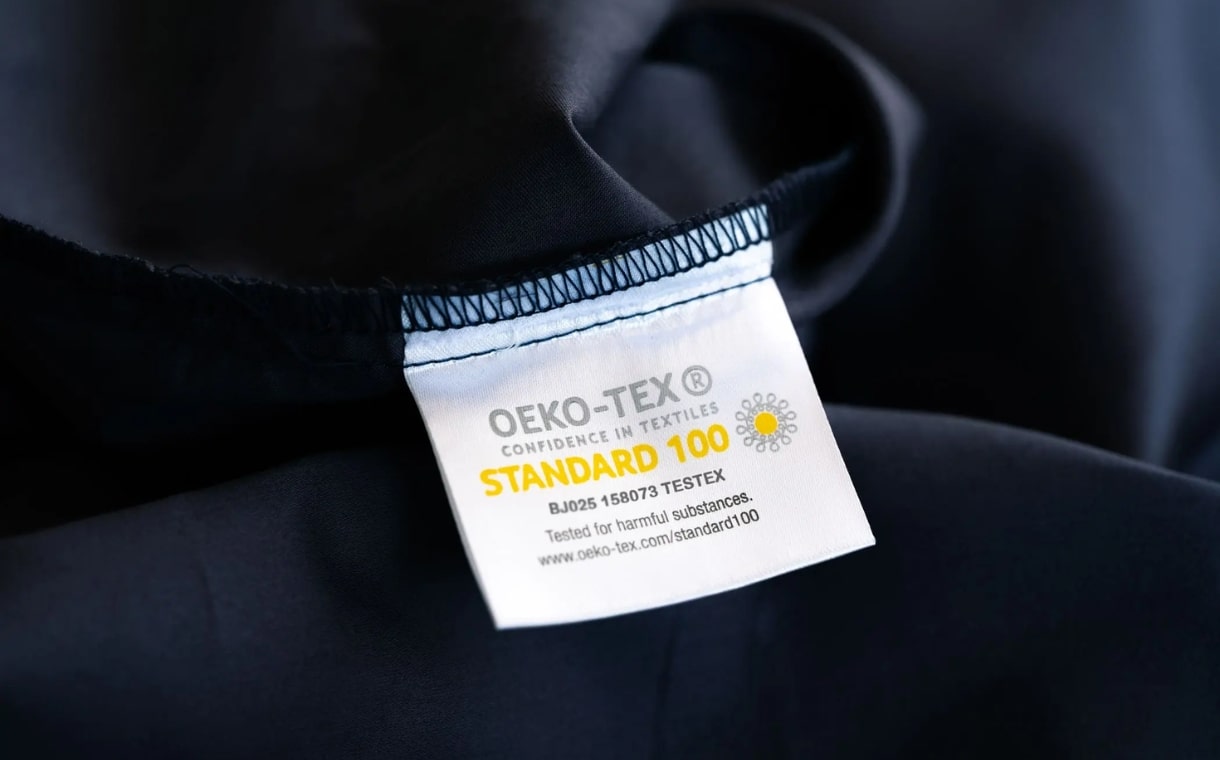 oeko tex standard 100 tag on weavve's lyocell sheets