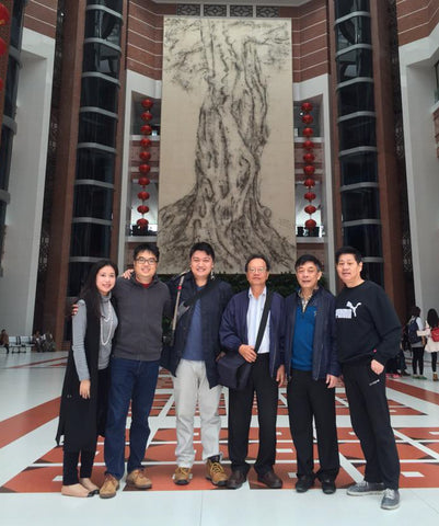 Ryan Yim Co-Founder of Weavve Home Singapore with his father and friends in China