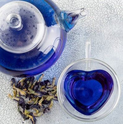 blue butterfly pea flower tea
