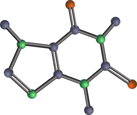Caffeine-molecular structure