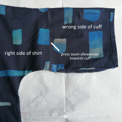100 Acts of Sewing July – Adding cuffs to Shirt No 1 – Beyond Measure