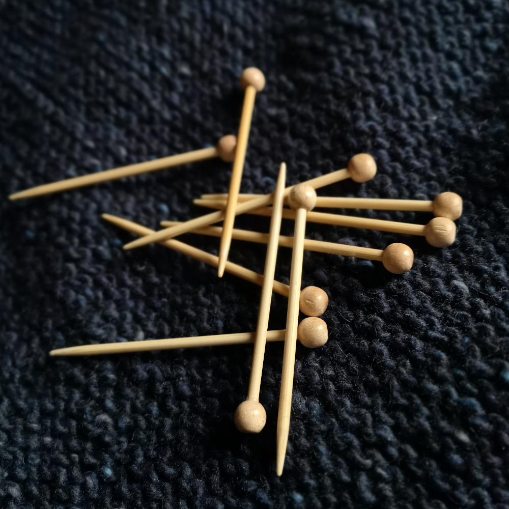 Bamboo Knitting Pins pack of 10 Beyond Measure