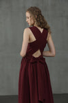 VETIVER 17 | Cross Back Linen Dress