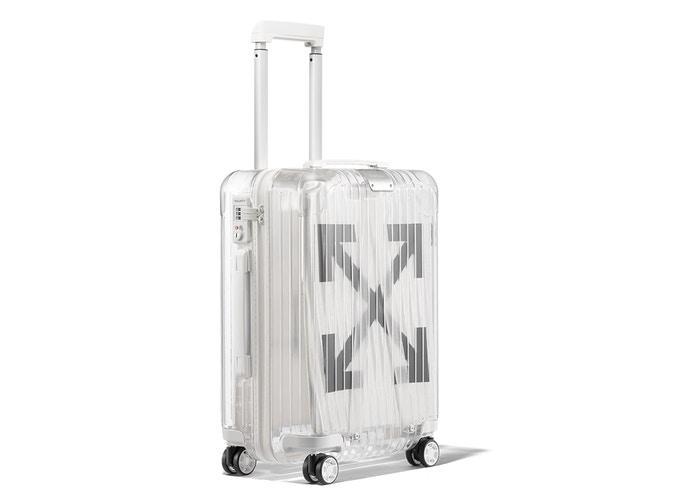 off white hand luggage