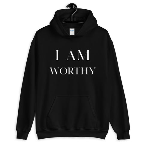I Am Worthy Women’s  Hoodie - AGAPE KINGDOM INC