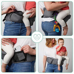Say goodbye to the discomfort of traditional baby carriers with the ORIGINAL Tushbaby Hip Seat Baby Carrier. Its ergonomic design distributes your baby's weight evenly across your body, taking the strain off your back and shoulders.