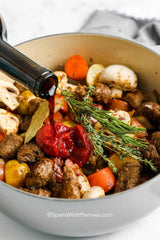 This Beef Bourguignon is a take on a classic French stew.