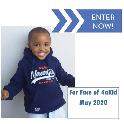 Inskrywings nou oop vir Face of 4akid Mei 2020-inskrywings vir Face of 4 A Kid is nou oop.