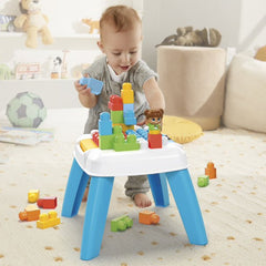 The MEGA Build and Tumble Table by MEGA presents an exciting and innovative way to unleash your child's creativity and fine motor skills. 