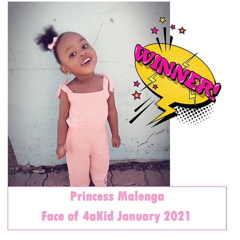 Winner of Face of 4aKid January 2021
