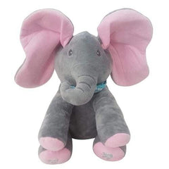 Stimulate your baby's senses and tickle her humour with this adorable Pink Plush Peek-a-Boo Elephant. 