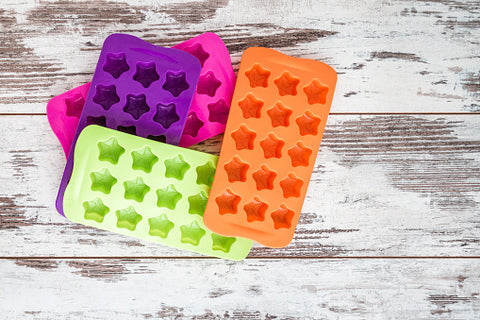 colourful silicone moulds