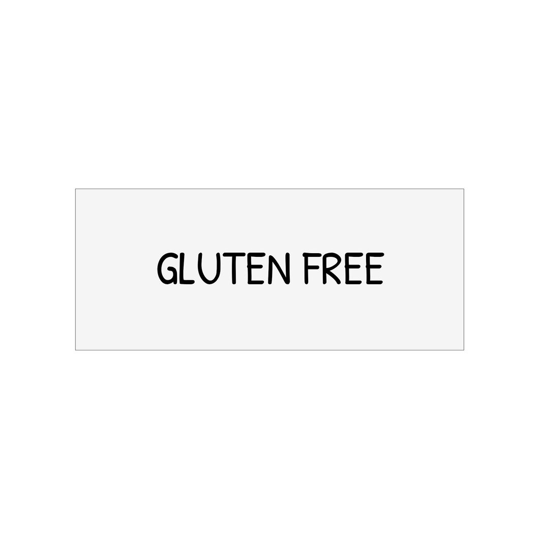 Etiqueta - Gluten Free