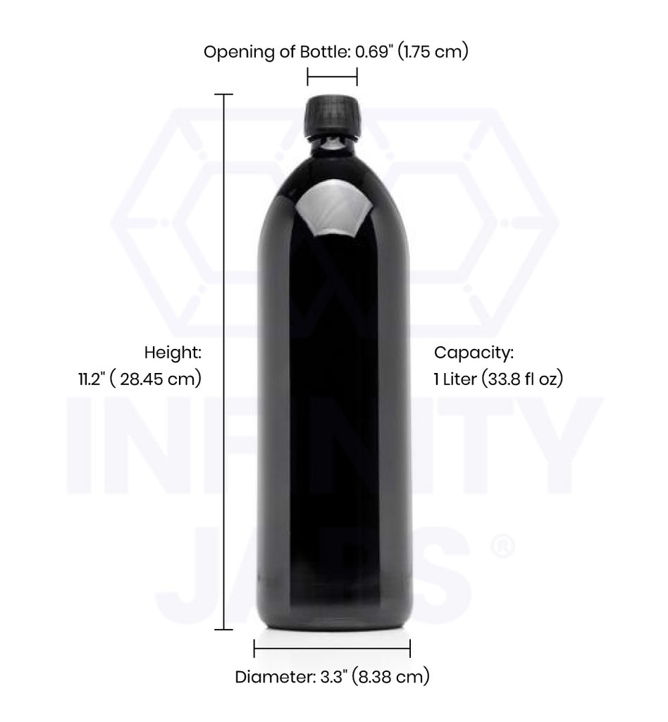 1 liter bottle dimensions