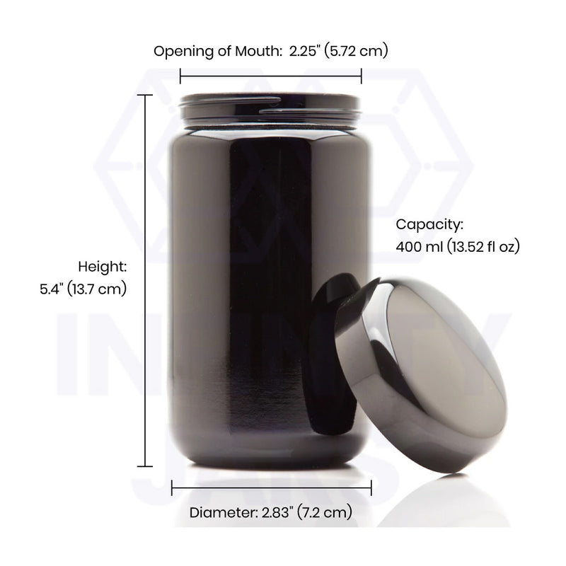 400 Ml Classic Screw Top Wide Mouth Jar Infinity Jars