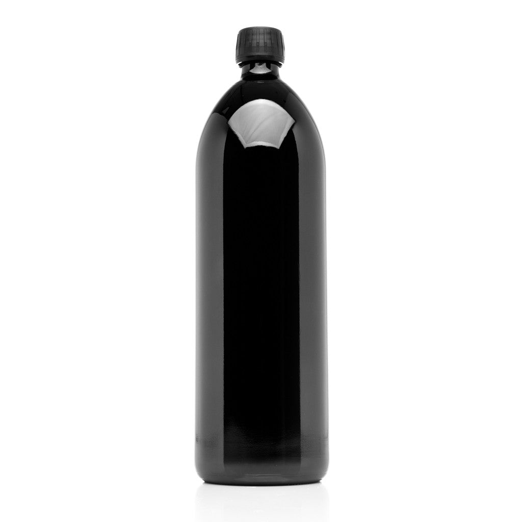 1 Liter Round Glass Bottle - InfinityJars