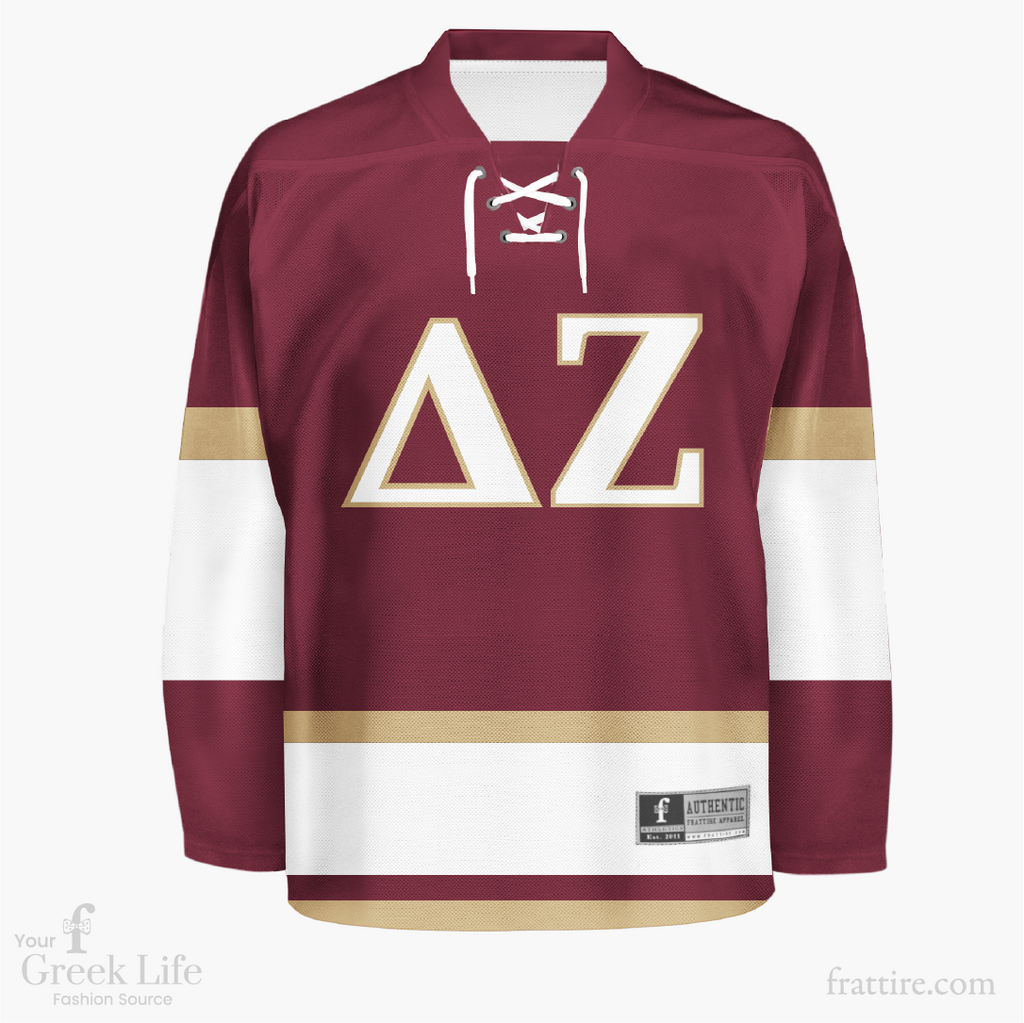 Delta Zeta FSU Garnet Hockey Jersey 