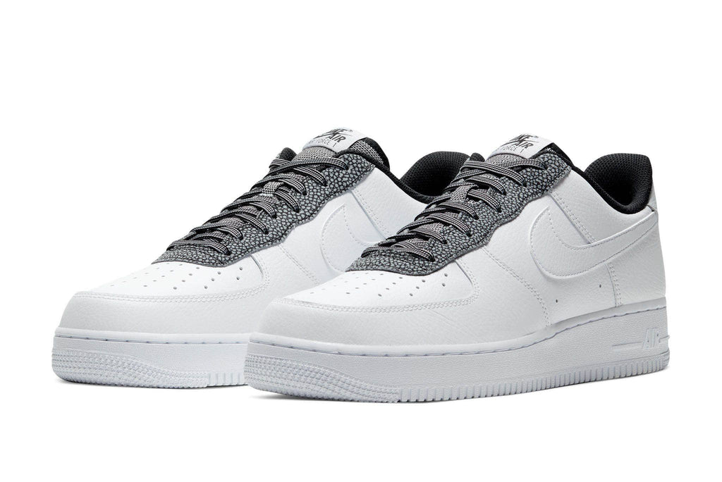 nike air force 1 07 trainers white cool grey metallic gold