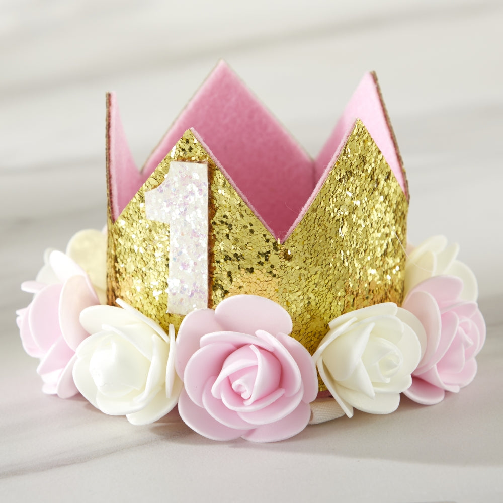 Gold Glitter 1st Birthday Décor Kit