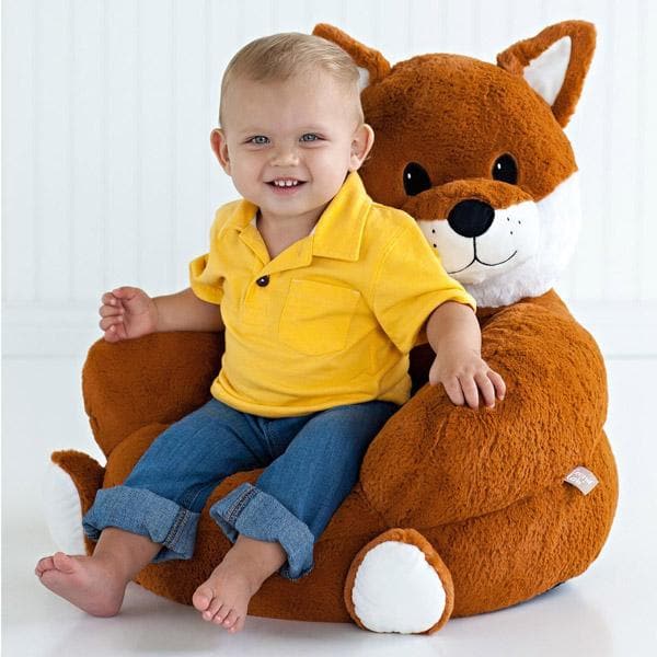 plush fox chair