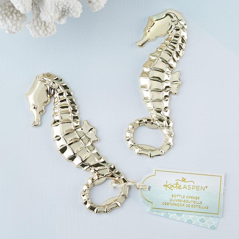 Gold Seahorse Bottle Opener