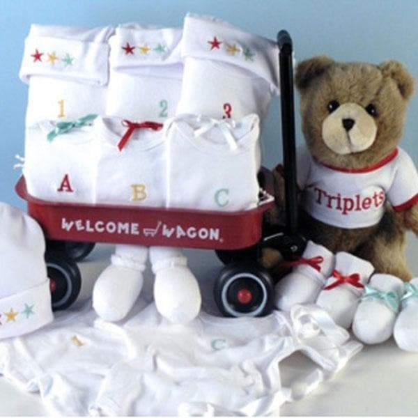 Numbers and Letters Triplets Baby Welcome Wagon