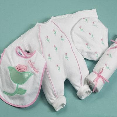 Personalized Petite Fleur Layette