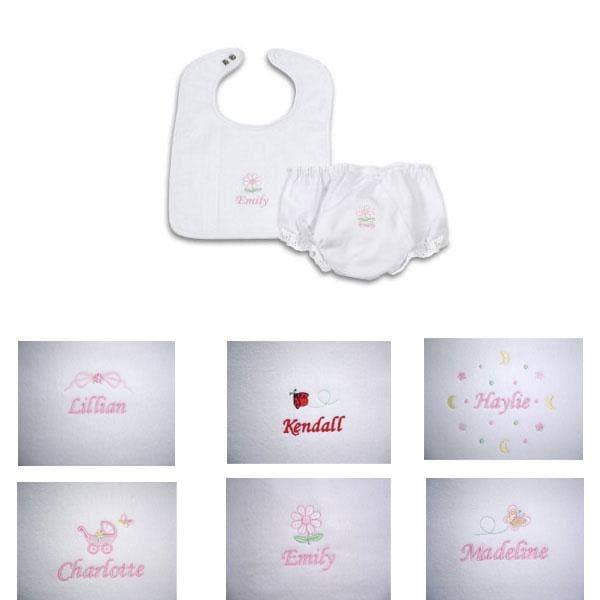 Personalized Bib and Pantie Gift Set