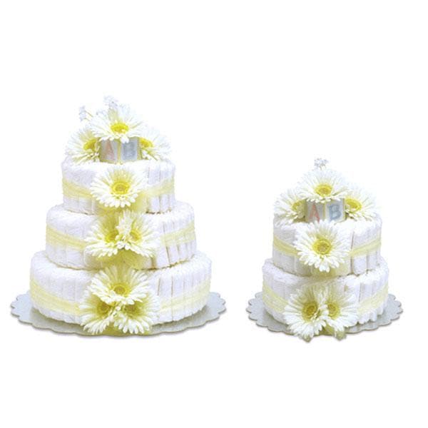 Yellow Gerbera Daisy Diaper Cake