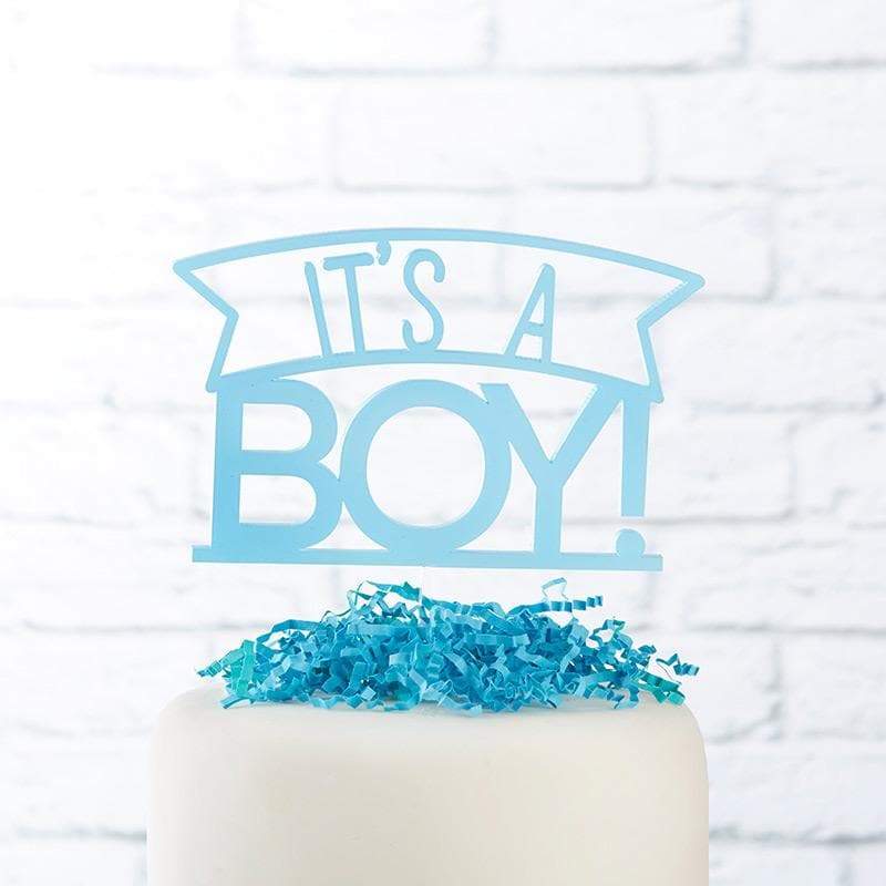 It&#039;s a Boy Acrylic Cake Topper