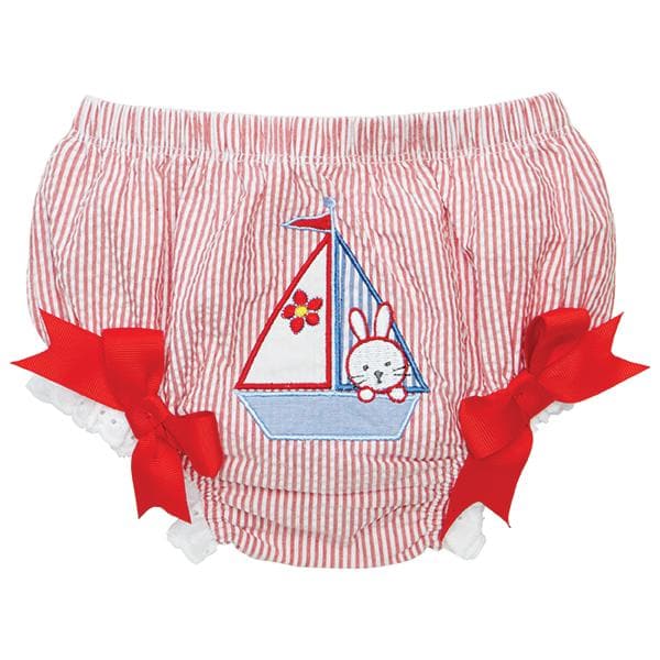 Red Stripe Nautical Bunny Bloomer