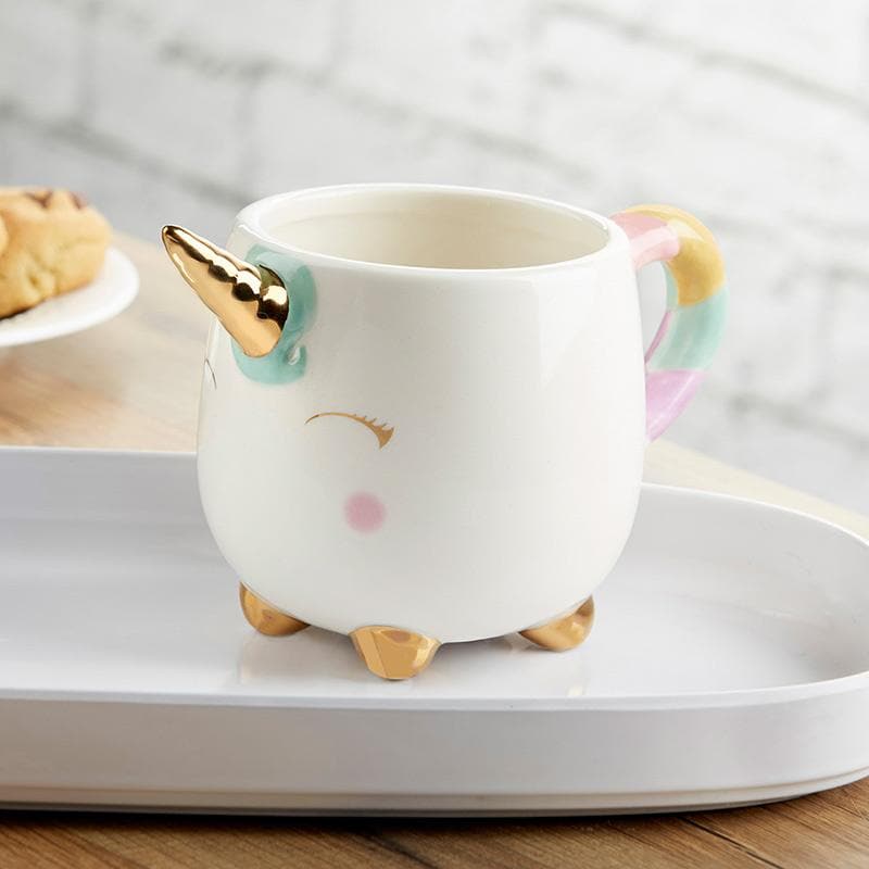 Unicorn 12 oz. Mug with Gold Foil Horn