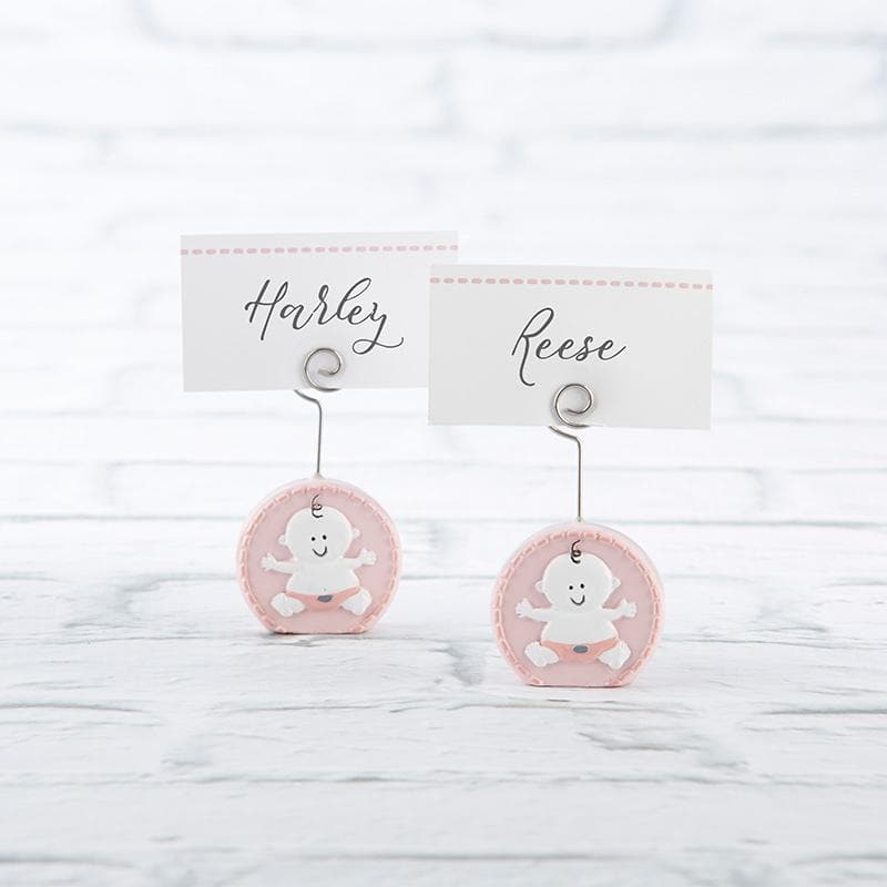 Baby Girl Pink Place Card Holder (Set of 6)