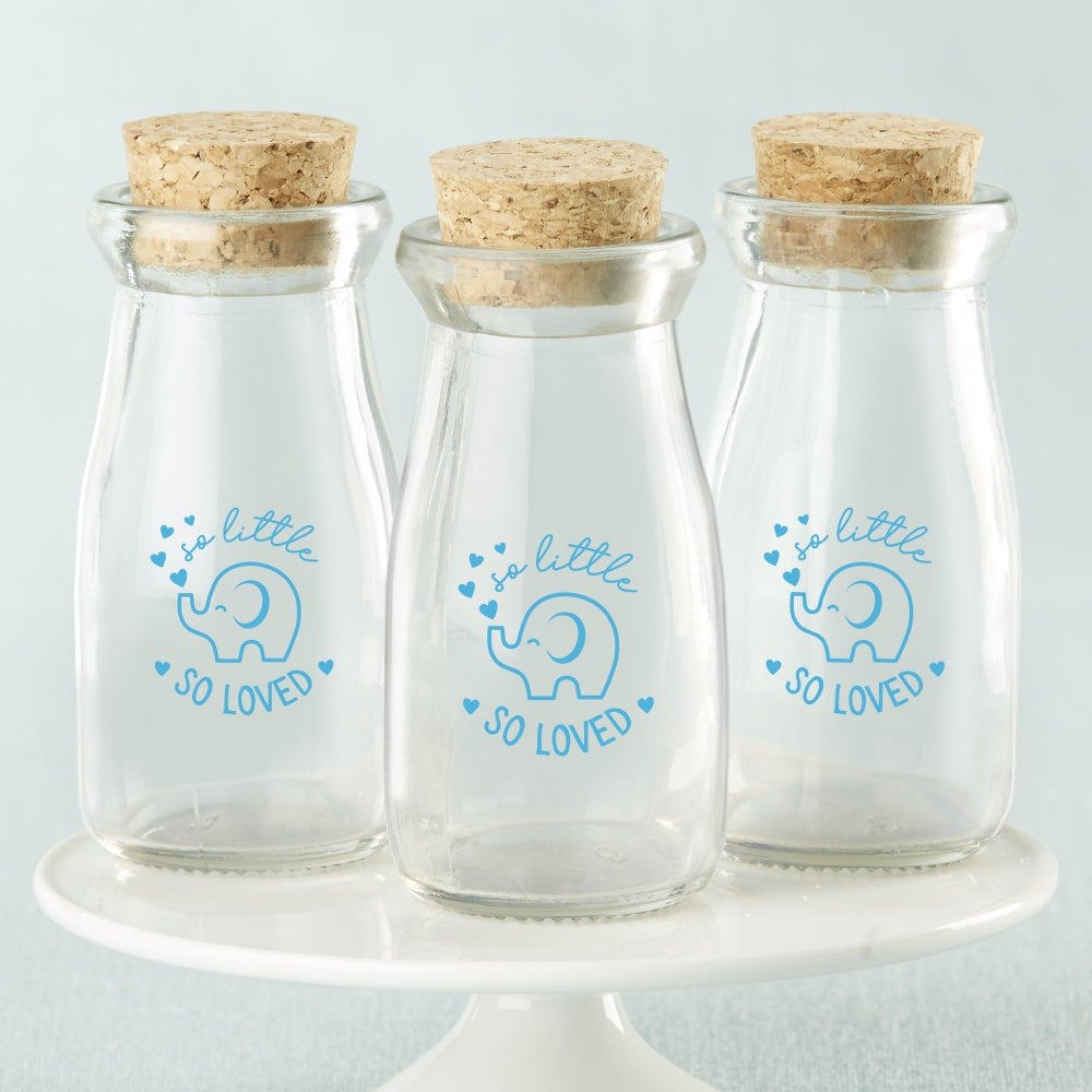 Logo 1/2 Liter Glass Milk Bottle