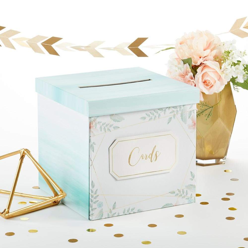 Geometric Floral Card Box