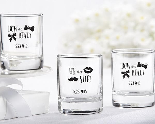 Personalized Gender Reveal 2 oz. Shot Glass/Votive Holder