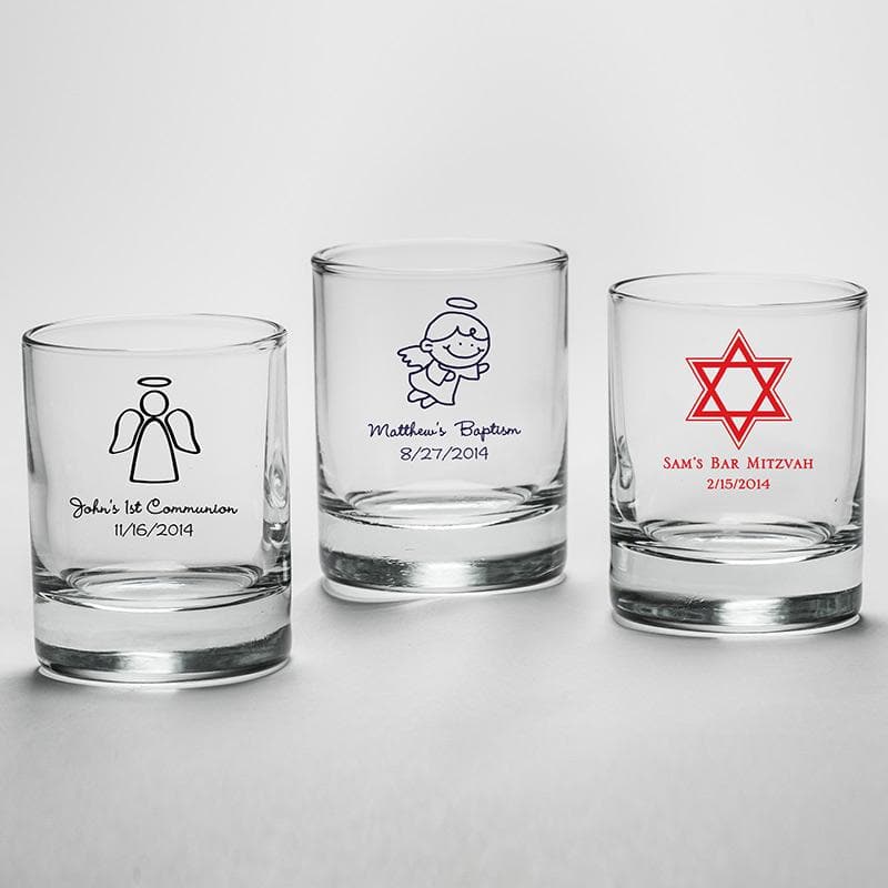 Personalized Religious 2 oz. Shot Glass/Votive Holder