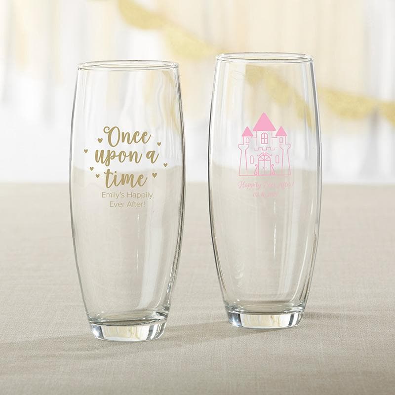 Personalized Princess Party 9 oz. Stemless Champagne Glass