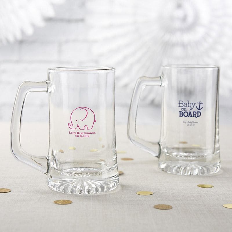 Personalized Baby Shower 15 oz. Beer Stein