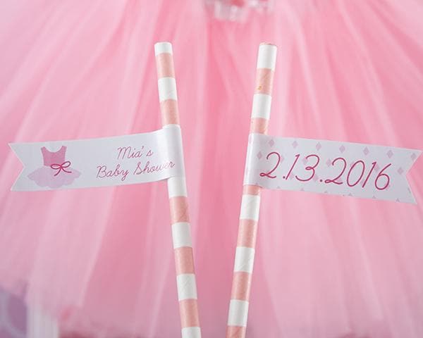 Personalized Tutu Cute Ballerina Party Flags