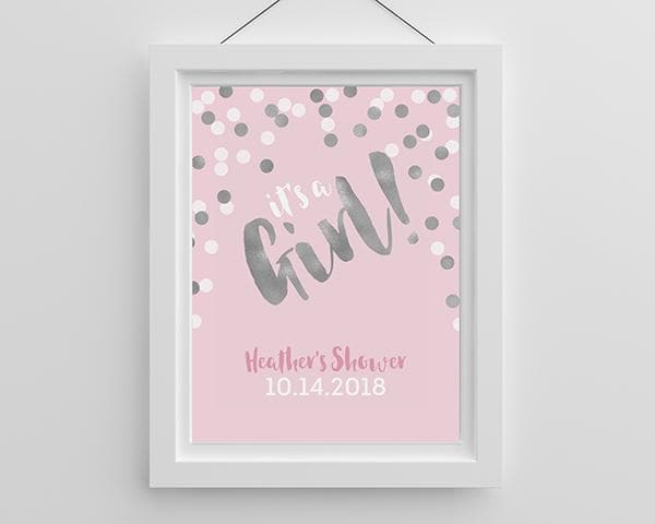 Personalized It&#039;s a Girl! Poster (18x24)