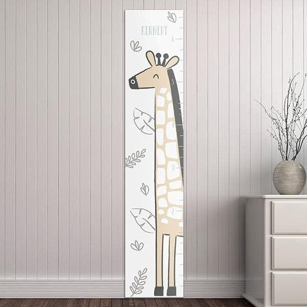 Personalized Safari Giraffe Growth Chart