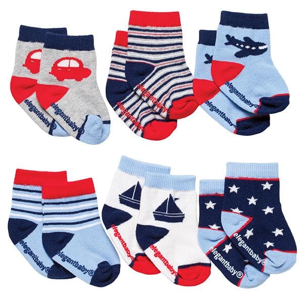 My Rides Boys Sock Set (6 Pairs)